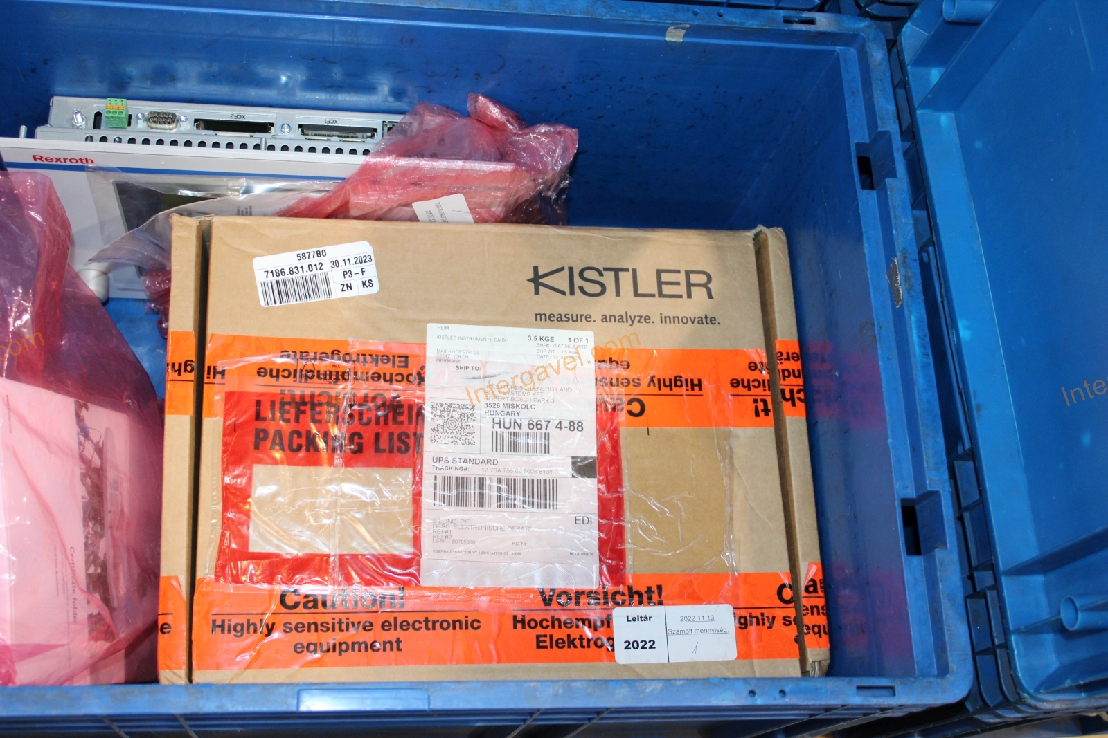 Kistler panel (folyamatfigyelő rendszer) - 5877AZ000 11