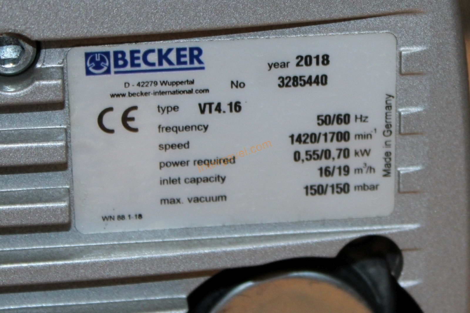 Vákuumszivattyú - Becker, VT4.16 5