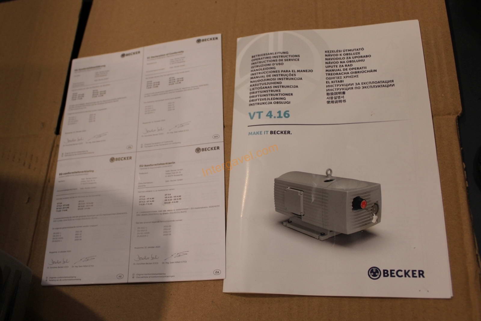 Vákuumszivattyú - Becker, VT4.16 10