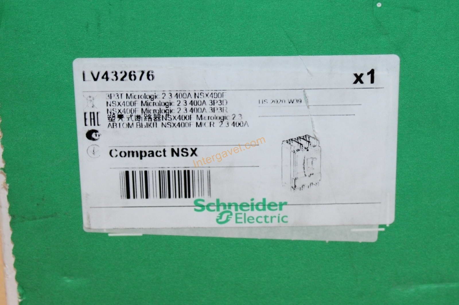 Megszakító - Schneider, NSX 400F 6