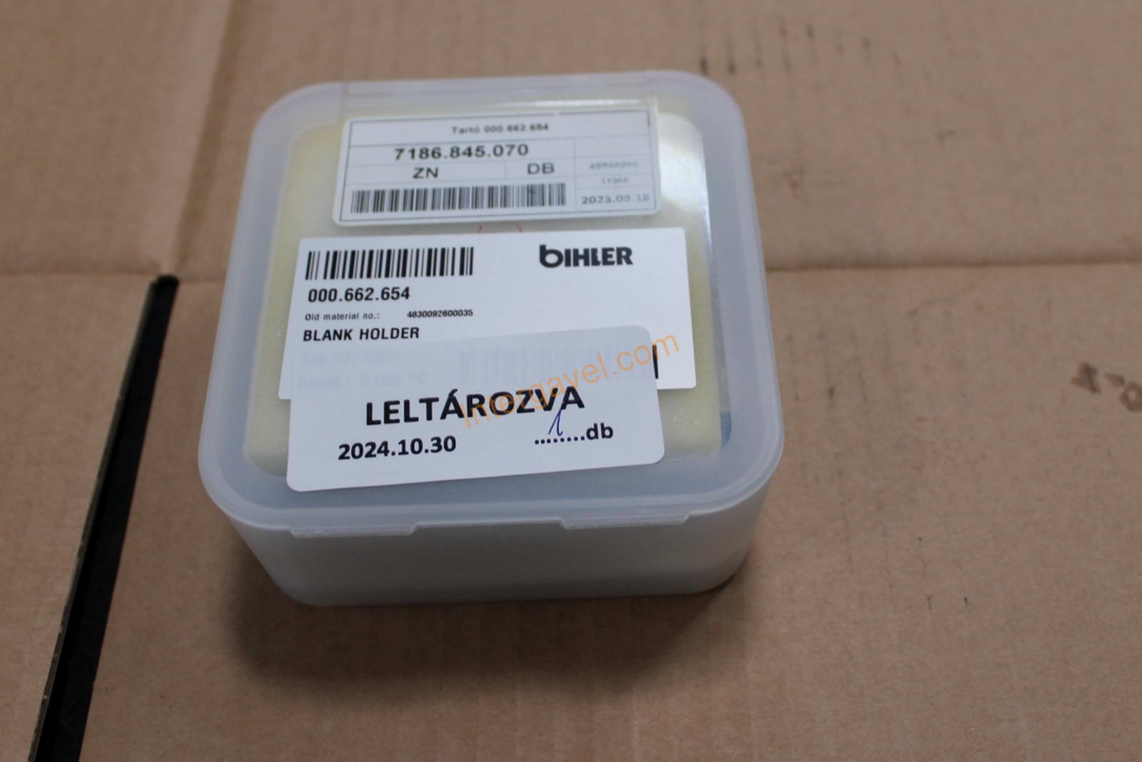 Vegyes alkatrészek - Bihler 43