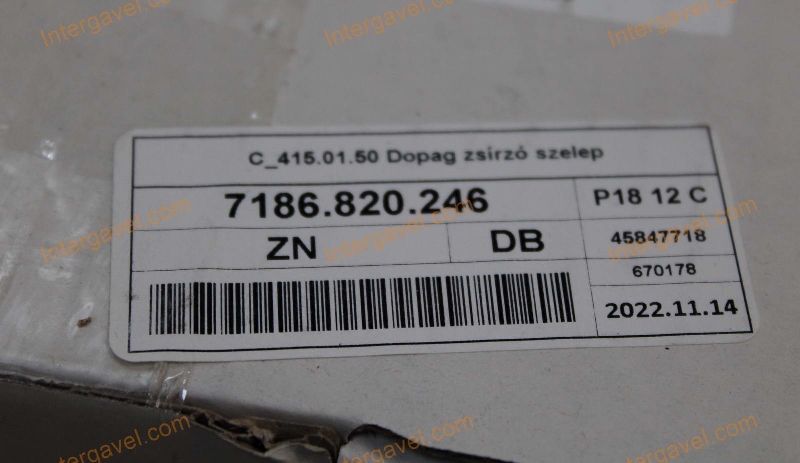 Vegyes alkatrészek - Dopag 15