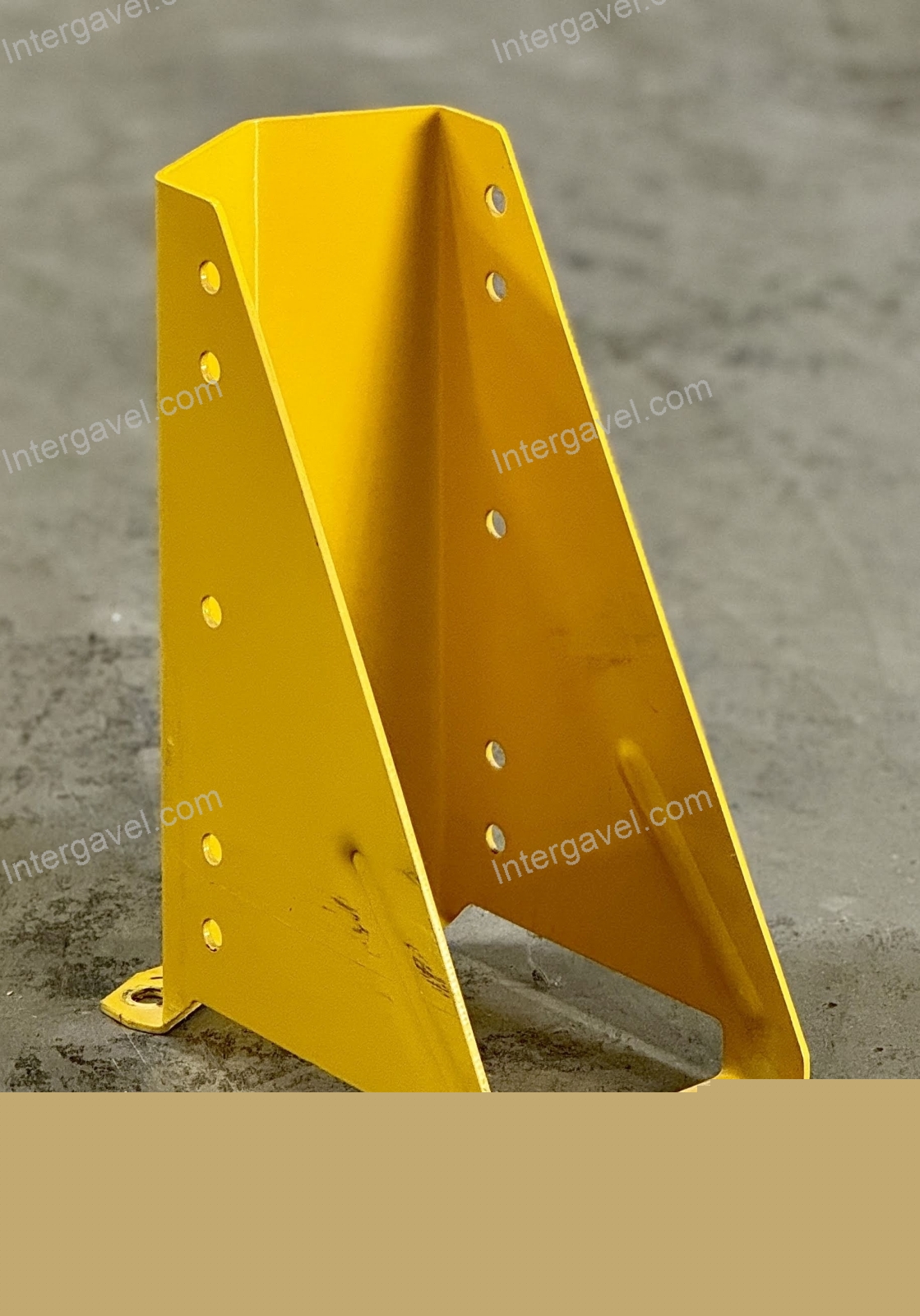 Oszlopvédő festett sárga  4