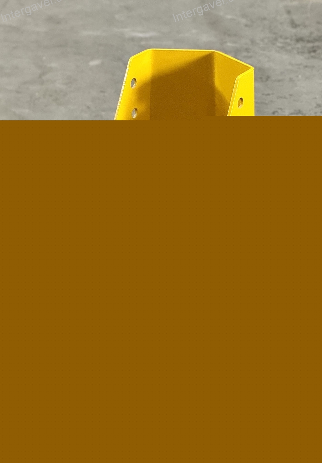 Oszlopvédő festett sárga  5