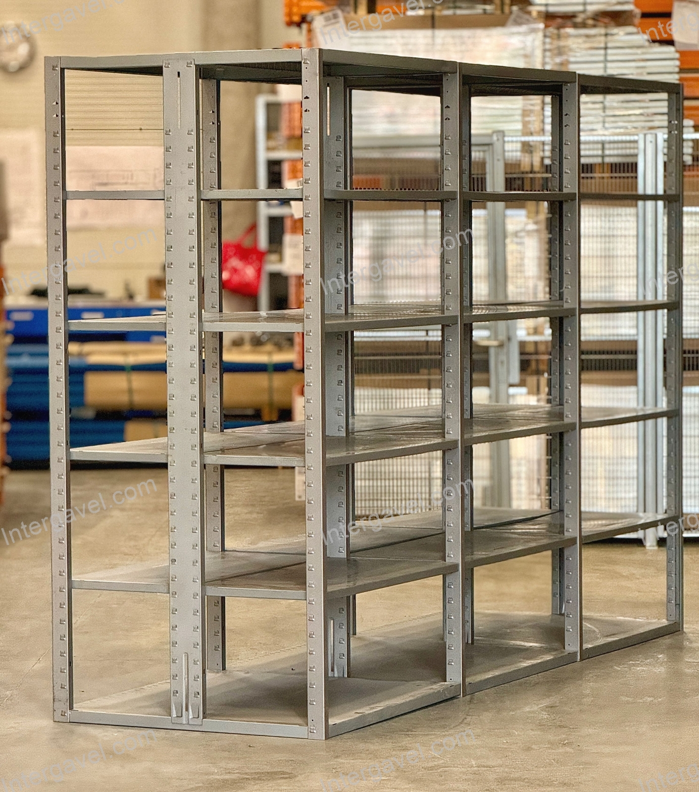 Kapcsolható polcos állvány SSI Schäfer (3M) iker soros 8