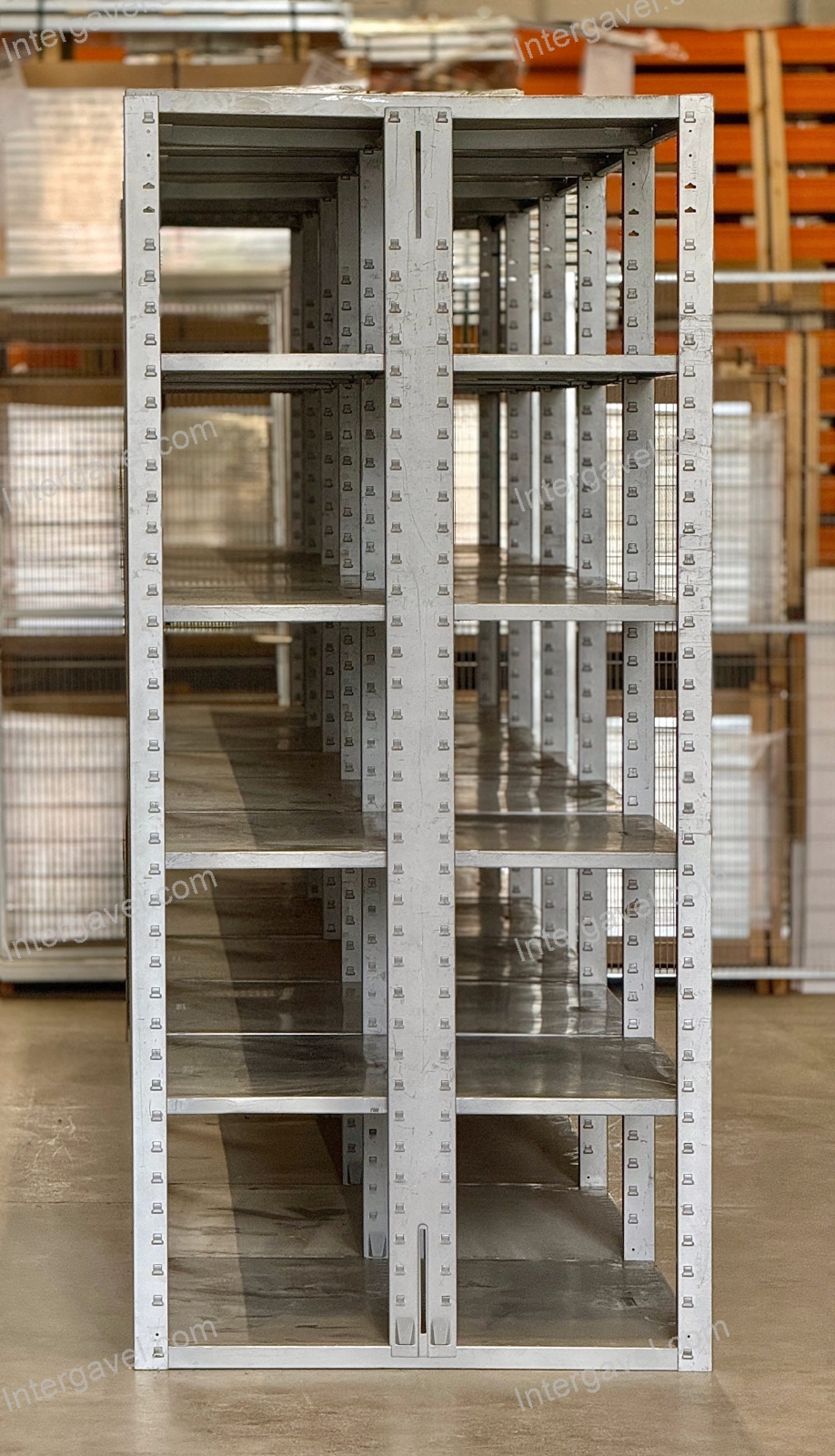 Kapcsolható polcos állvány SSI Schäfer (5M) iker soros 8