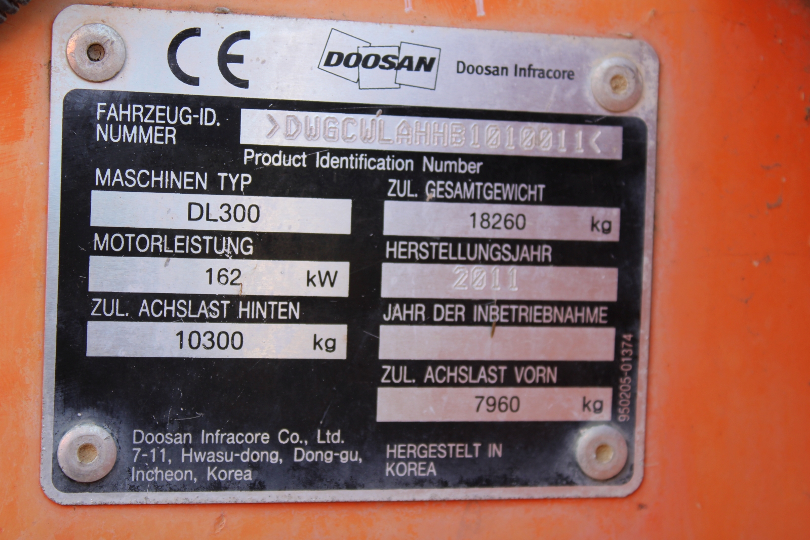 Doosan DL 300 gumikerekes homlokrakodó 4