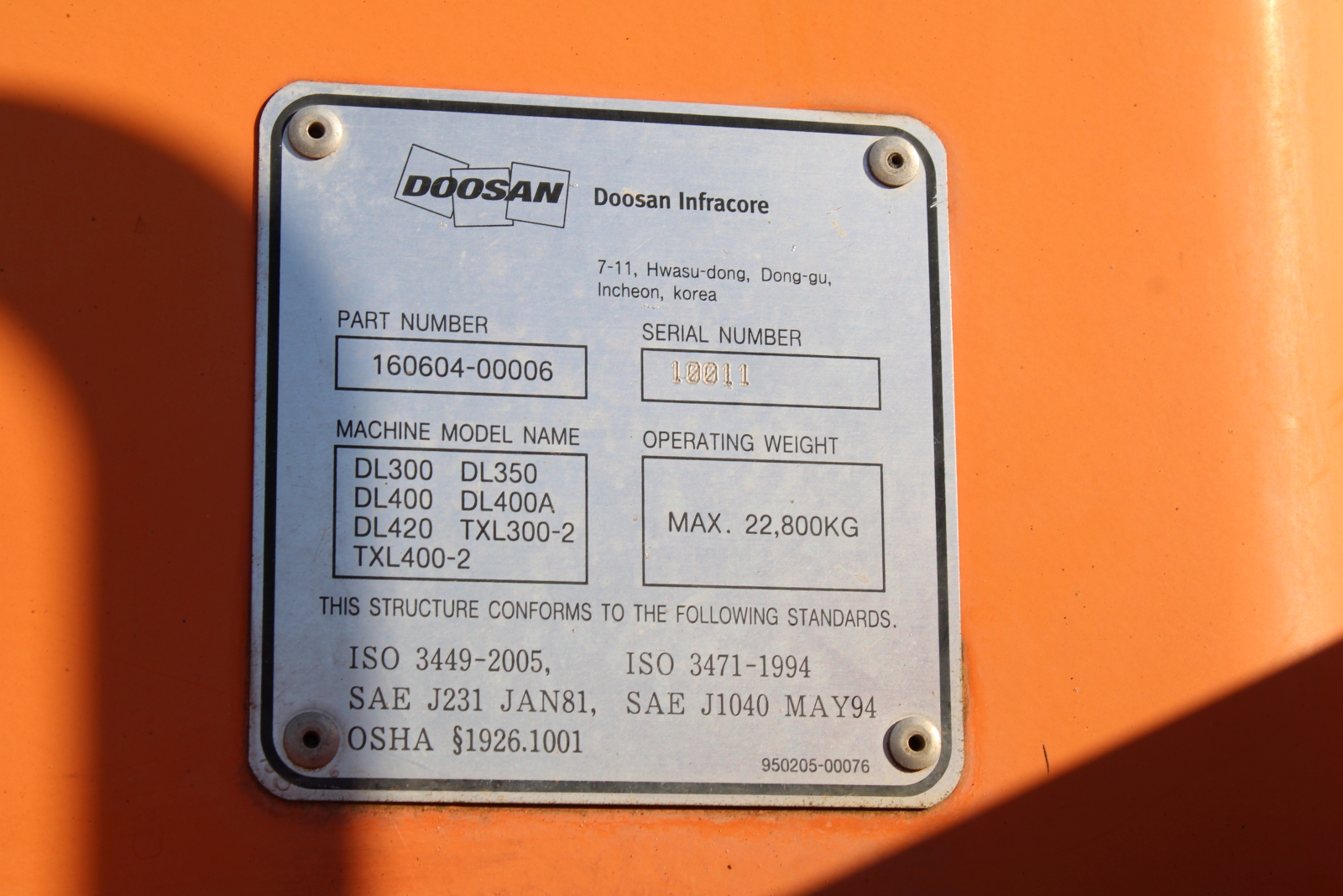 Doosan DL 300 gumikerekes homlokrakodó 11