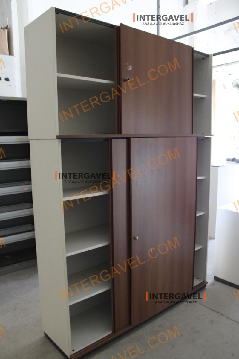 Polcos szekrény (tolóajtós-barna ) 2