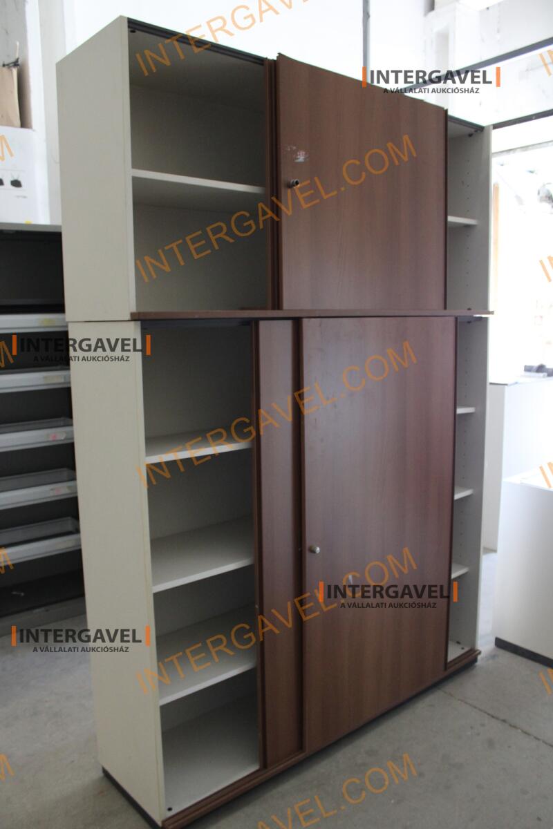 Polcos szekrény (tolóajtós-barna ) 2