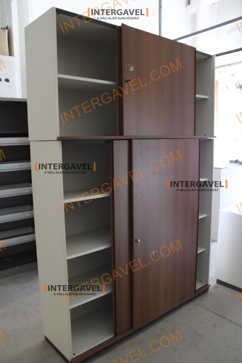 Polcos szekrény (tolóajtós-barna ) 2