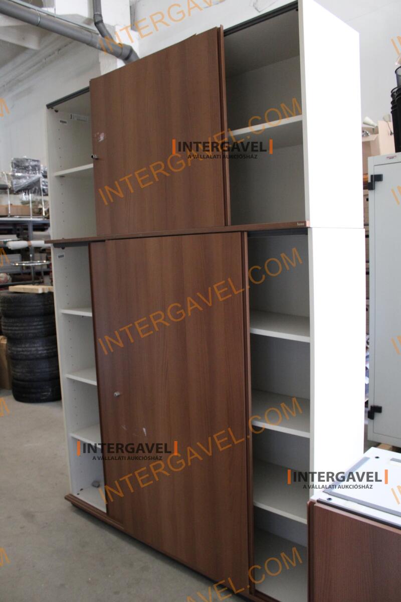 Polcos szekrény (tolóajtós-barna )