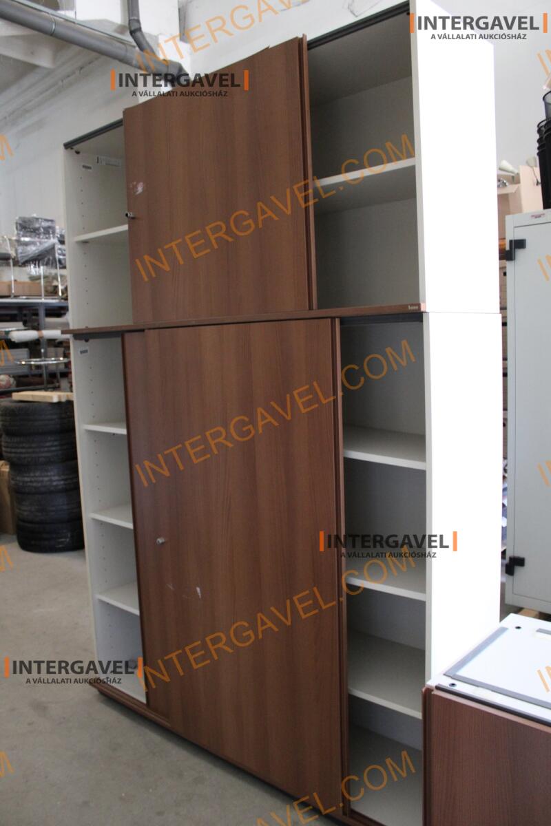 Polcos szekrény (tolóajtós-barna )