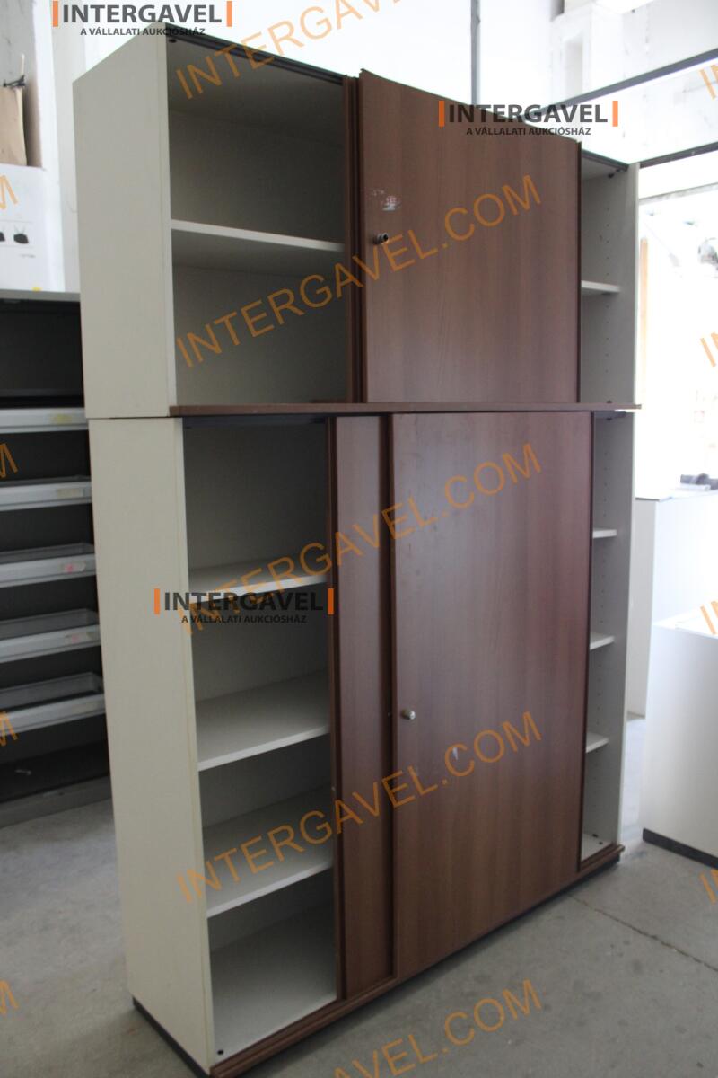 Polcos szekrény (tolóajtós-barna ) 2