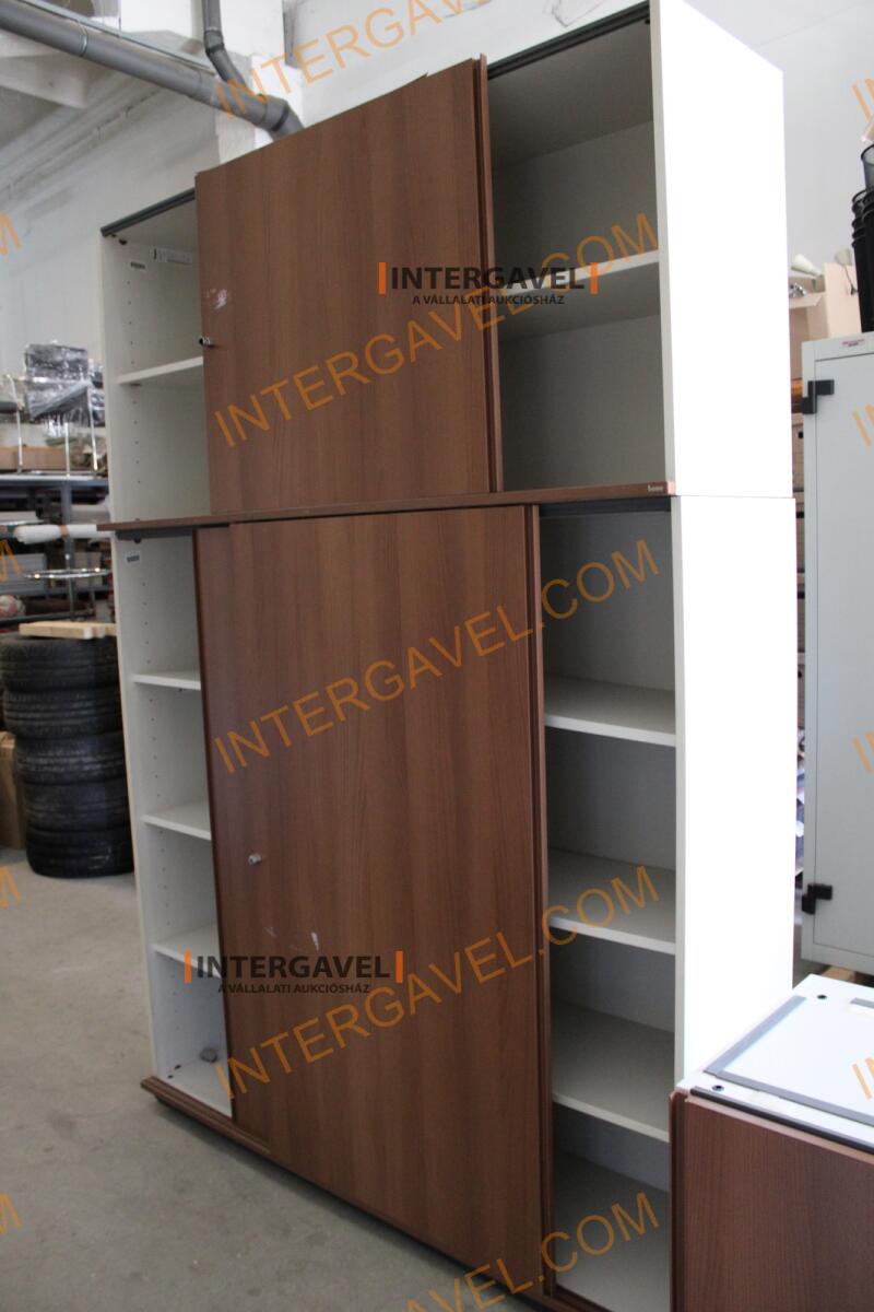 Polcos szekrény (tolóajtós-barna )