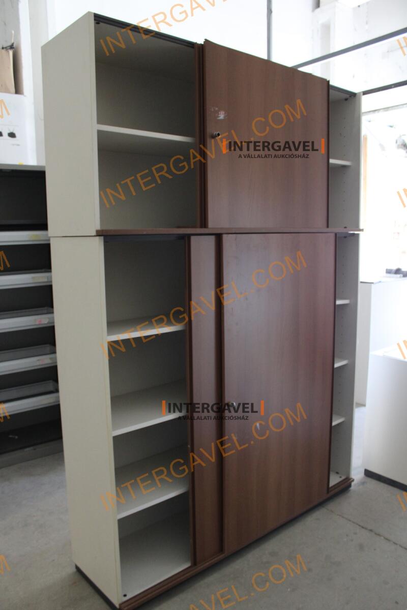 Polcos szekrény (tolóajtós-barna ) 2