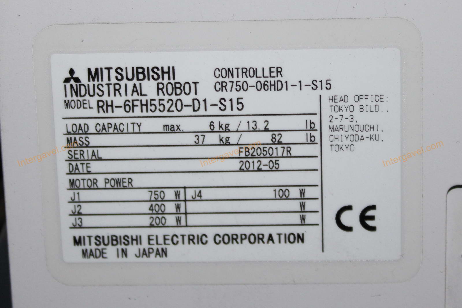 Bontott szerelő munkahely Mitsubishi RH-6FH5520-D1-S15 robottal 5