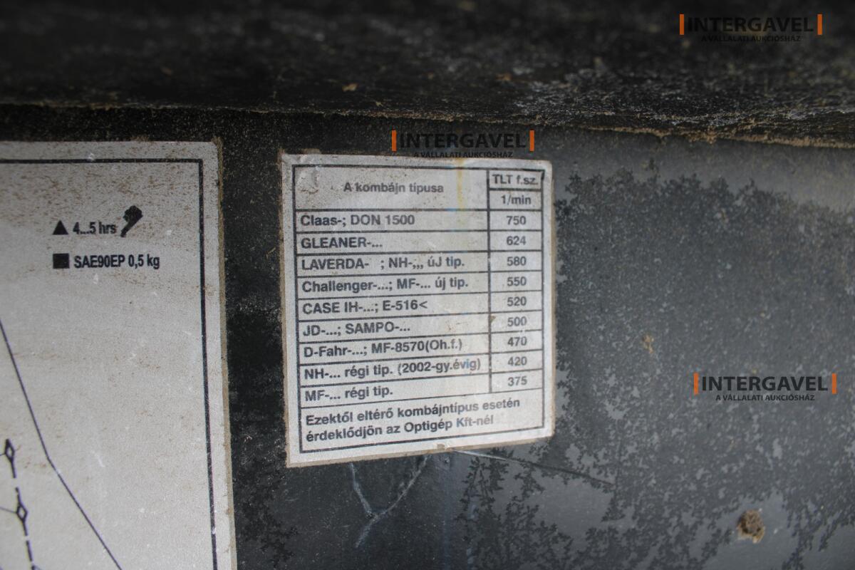 Napraforgó adapter - Optigép 6