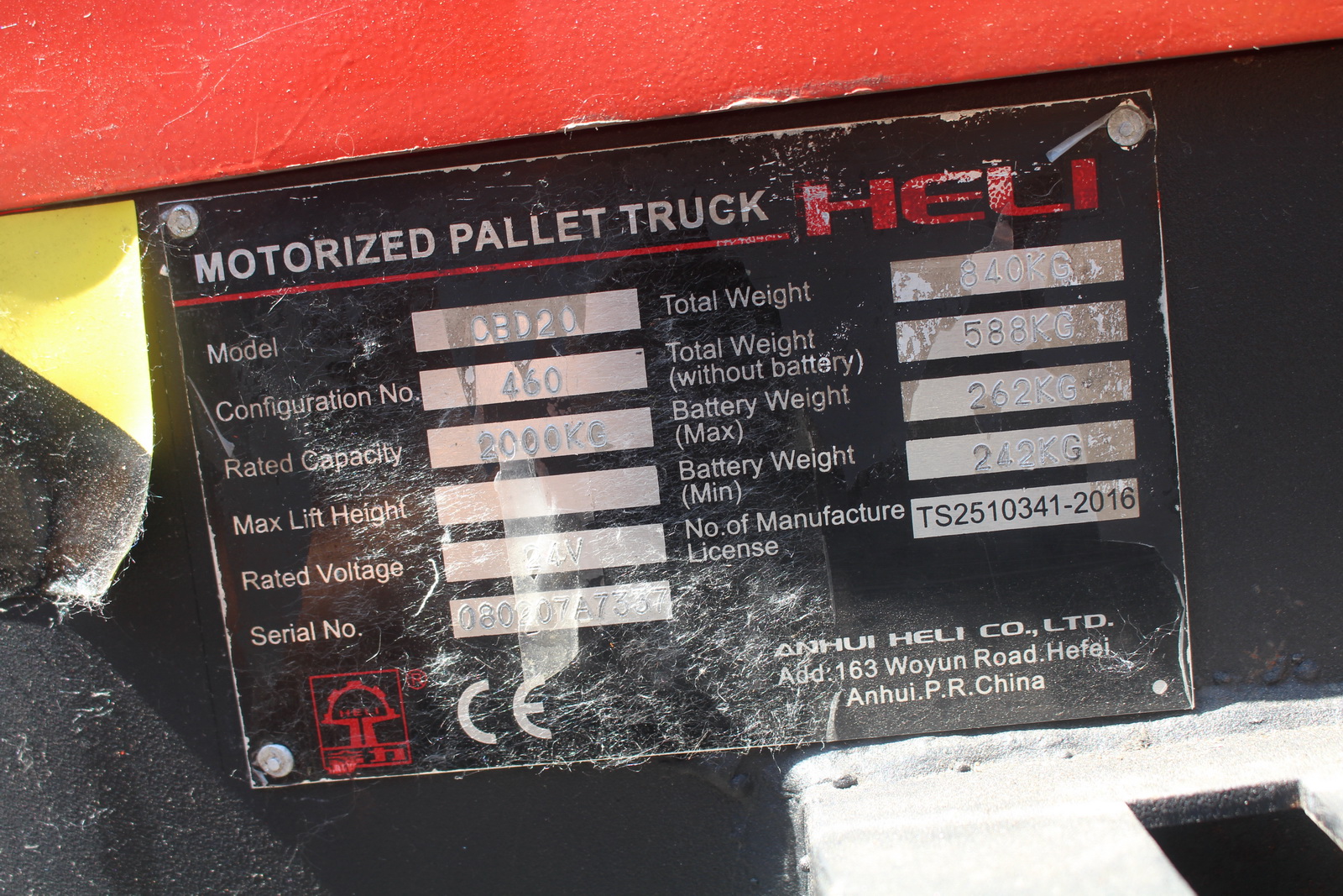 Elektromos raklapszállító targonca 2