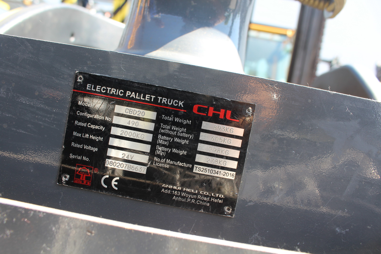 Elektromos raklapszállító targonca 2