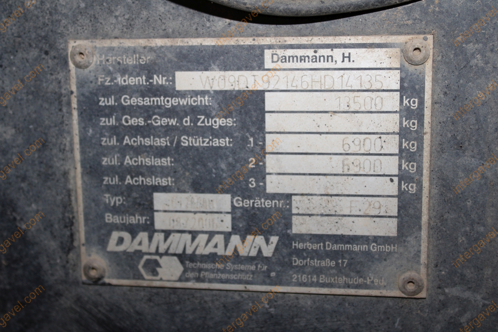 Önjáró permetezőgép - Dammann 30