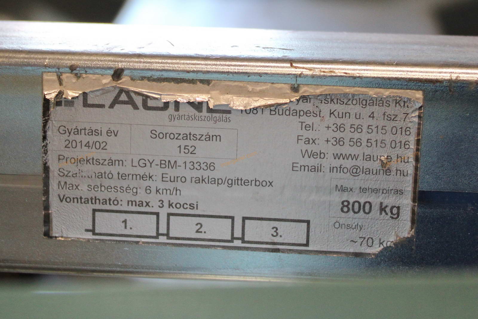 Raklapszállító kocsi 15