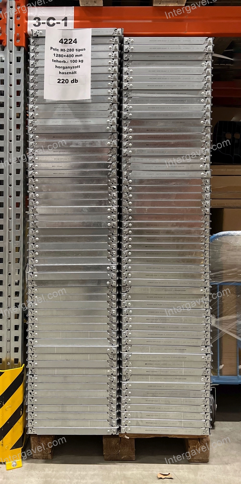 HI-280 típus 1280×400 mm polc 6