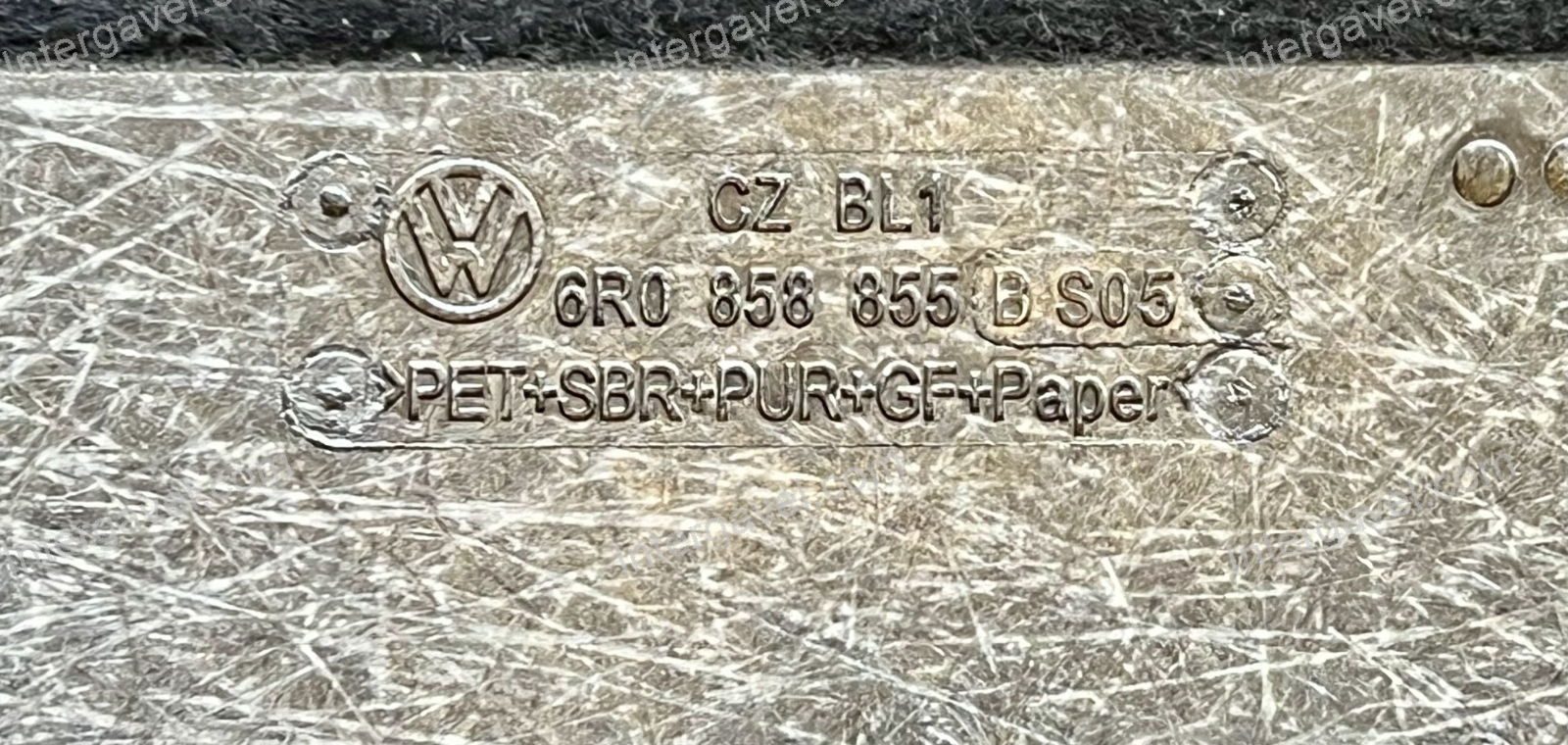 Volkswagen csomagtartó betét 2