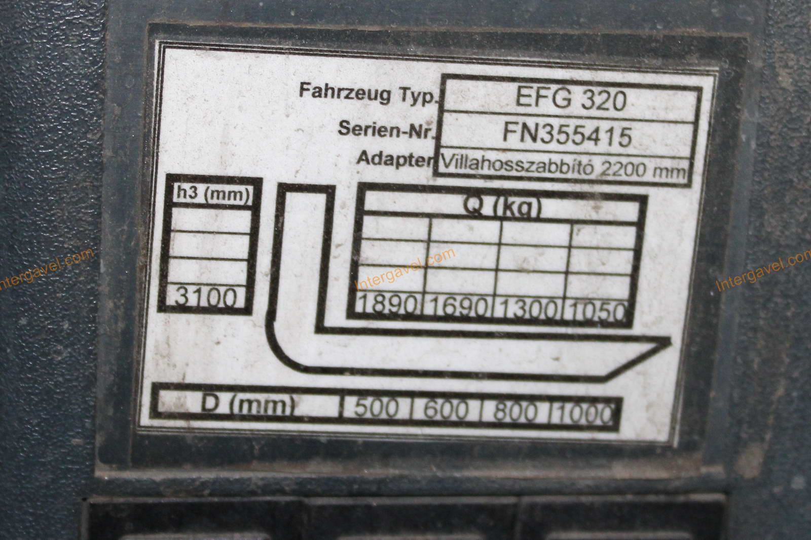 Targonca - Jungheinrich, EFG 320 14