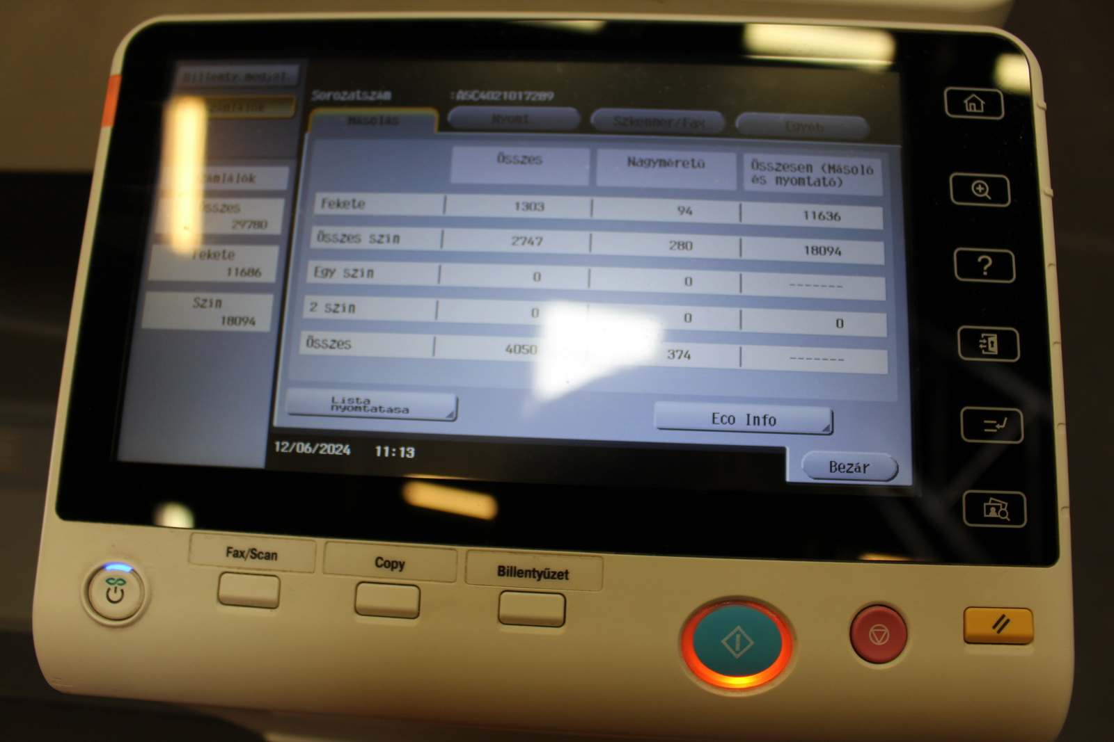 Nyomtató (Bizhub C224e) 5