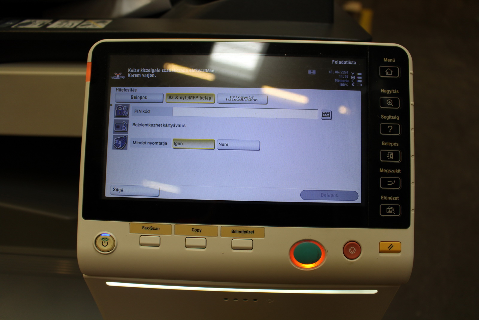 Nyomtató (Bizhub C224e) 5