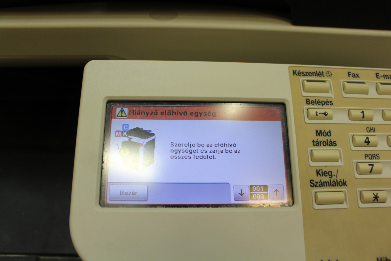 Nyomtató (Bizhub C35) 8