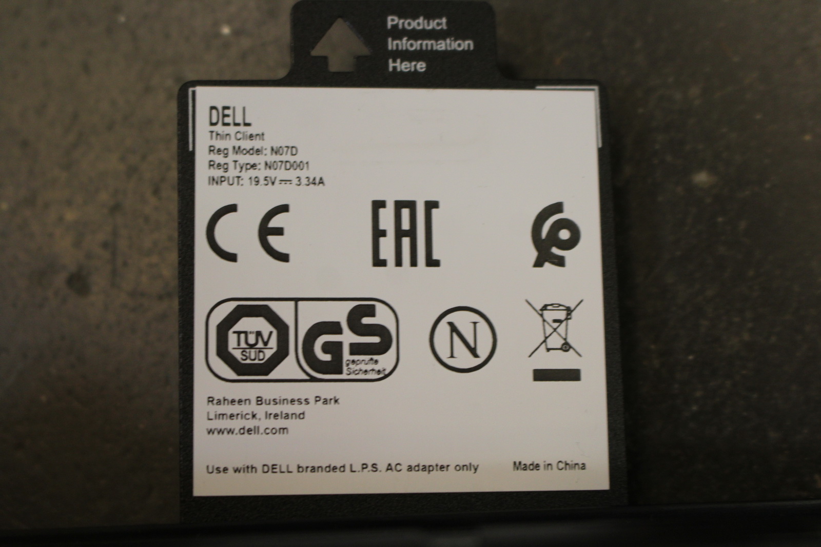 Mini számítógép (Dell Wyse N07D) 5