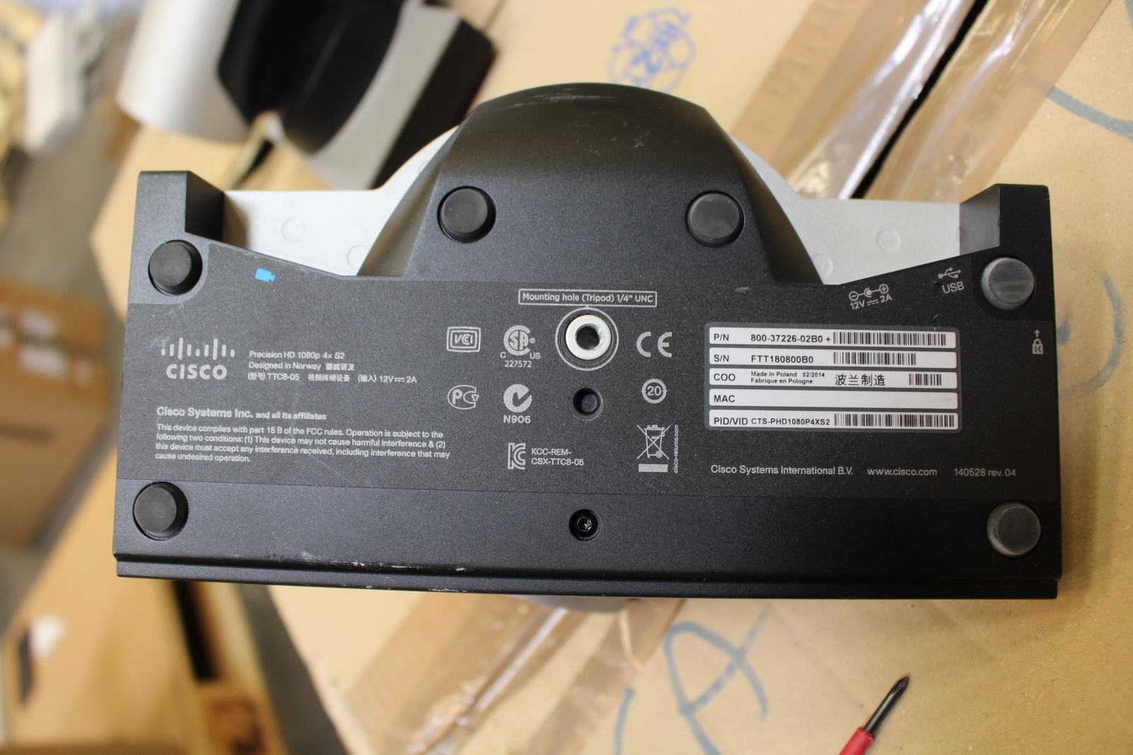 CISCO Precision HD 1080p 4x S2 kamera 2