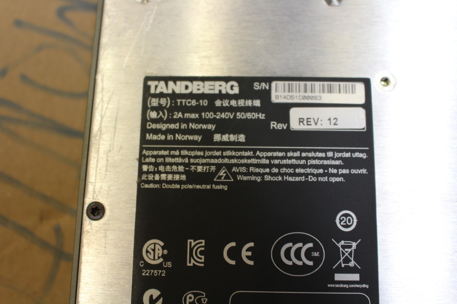 Tandberg vezérlők 2