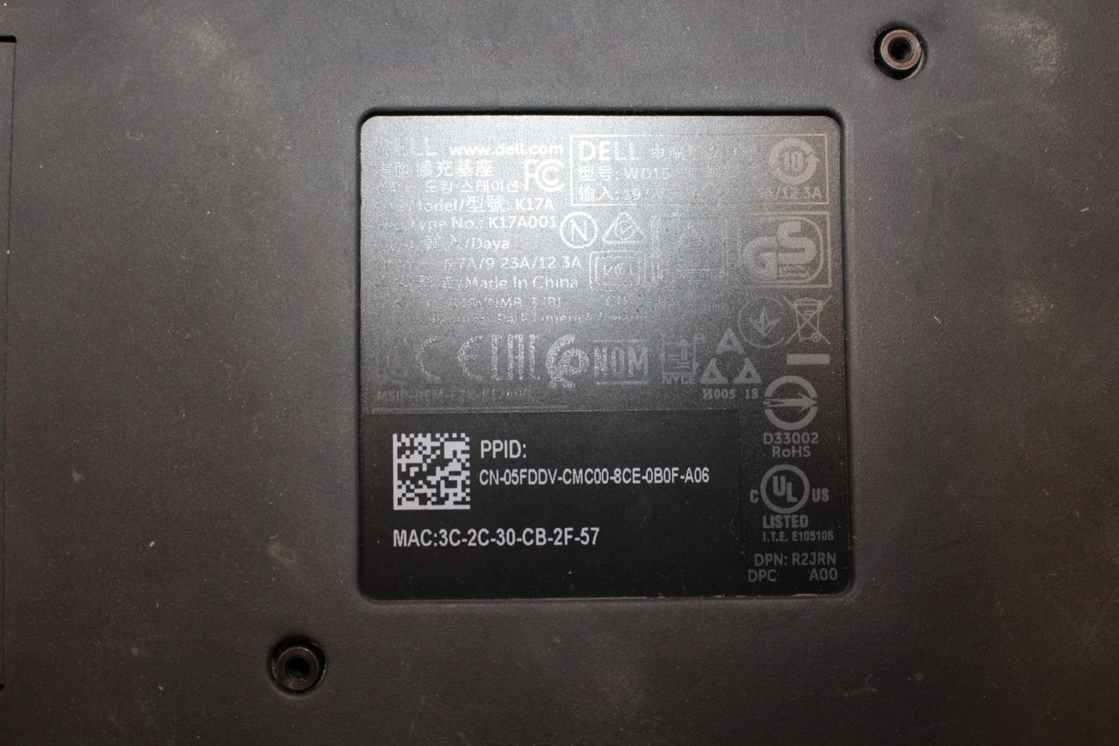 Dell dokkoló (Dell K17A ) 4