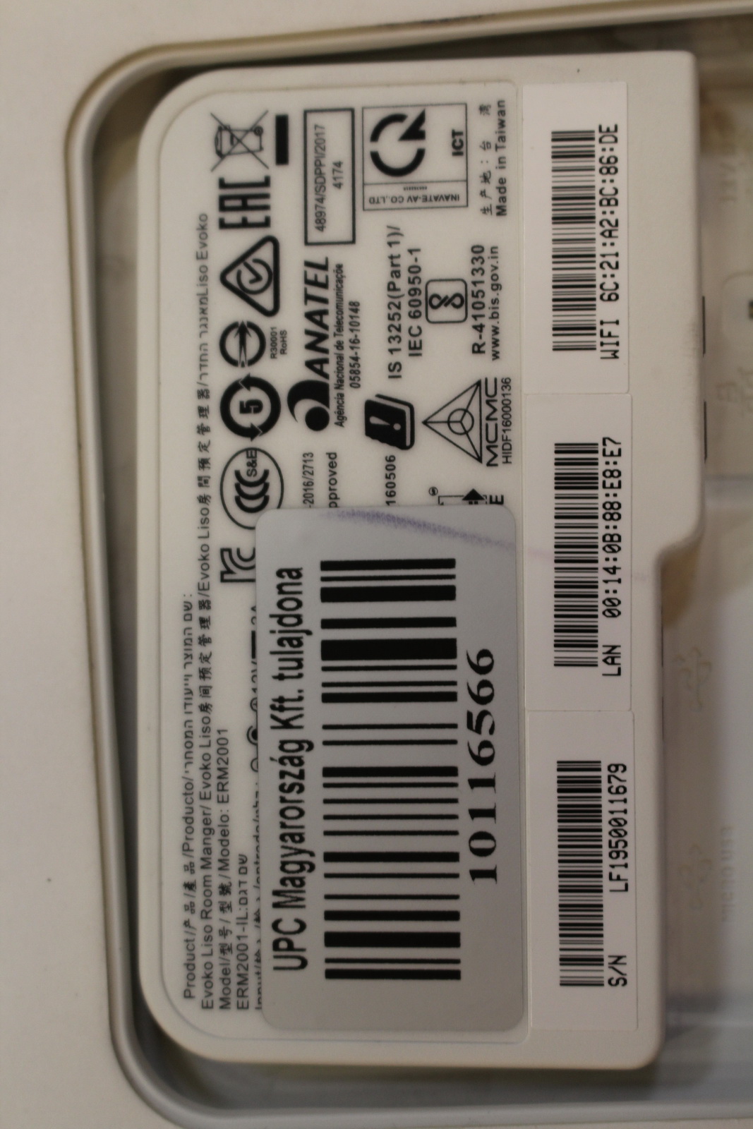 Evoko teremfoglalási rendszer (EVOKO ERM2001) 2