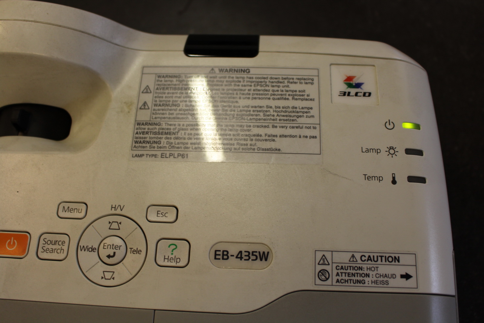 Epson EB-435W projektor 3