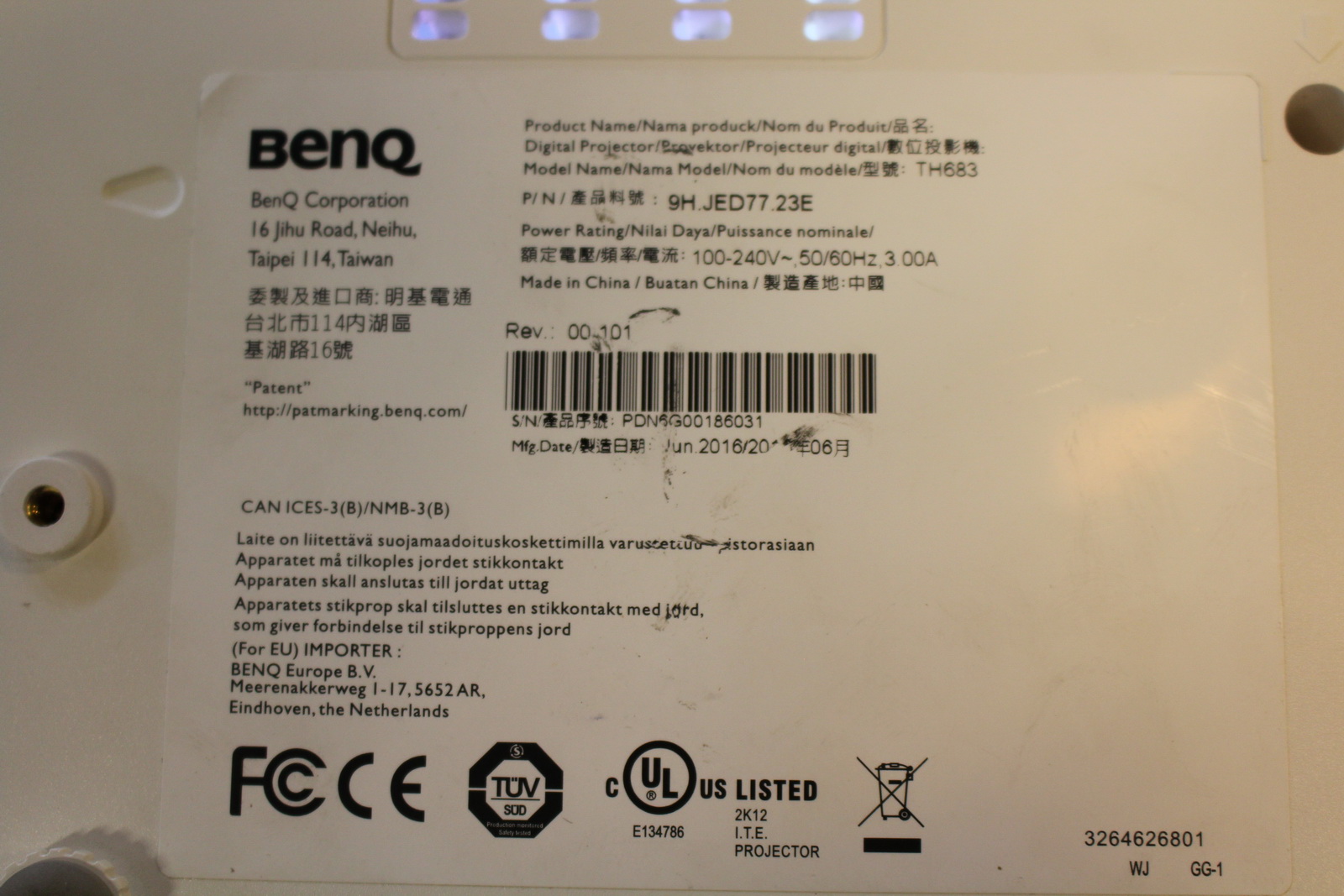 Benq th683 projektor 3