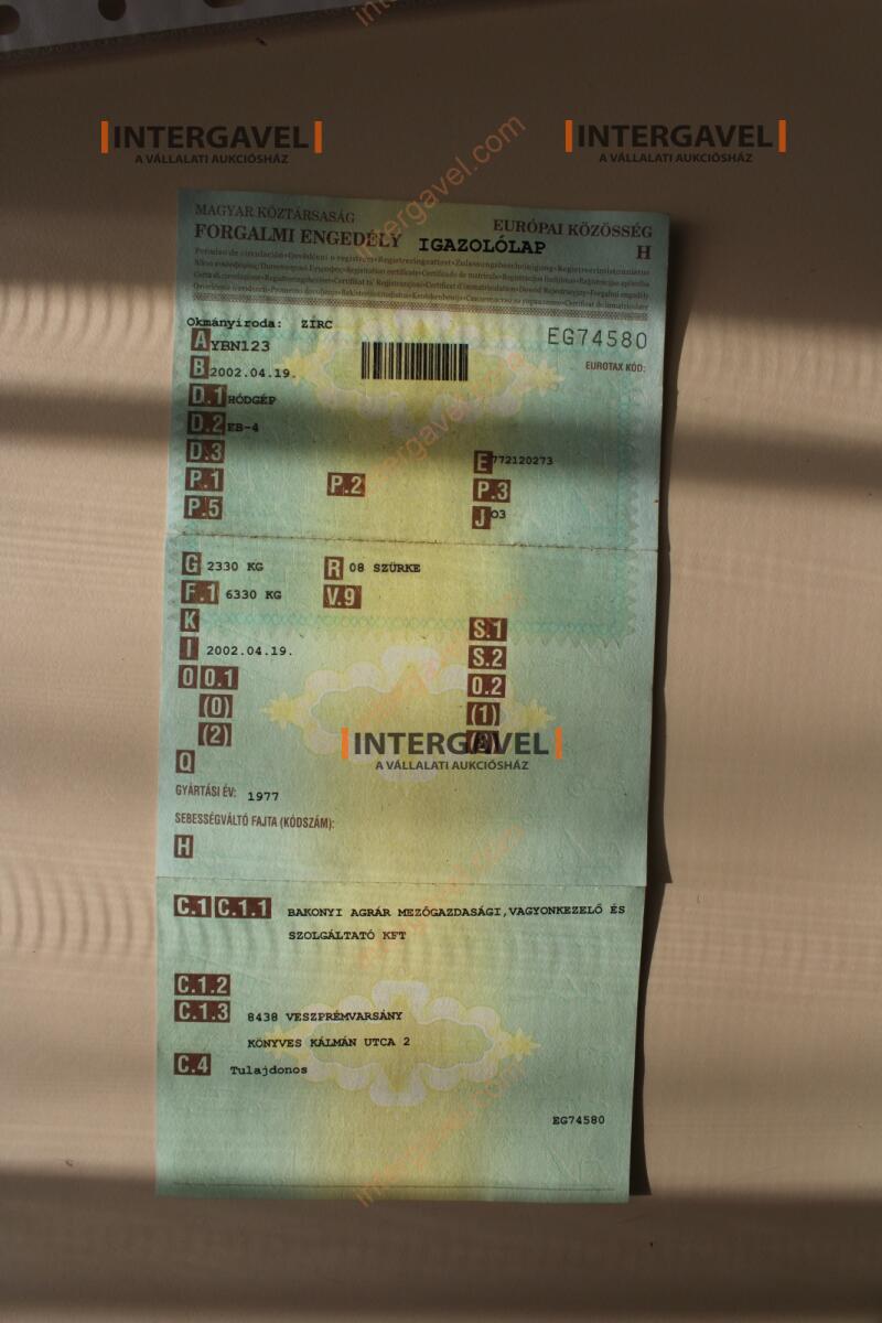 Pótkocsi - Hódgép 22