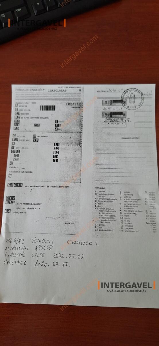 Pótkocsi - Erdőgép 23