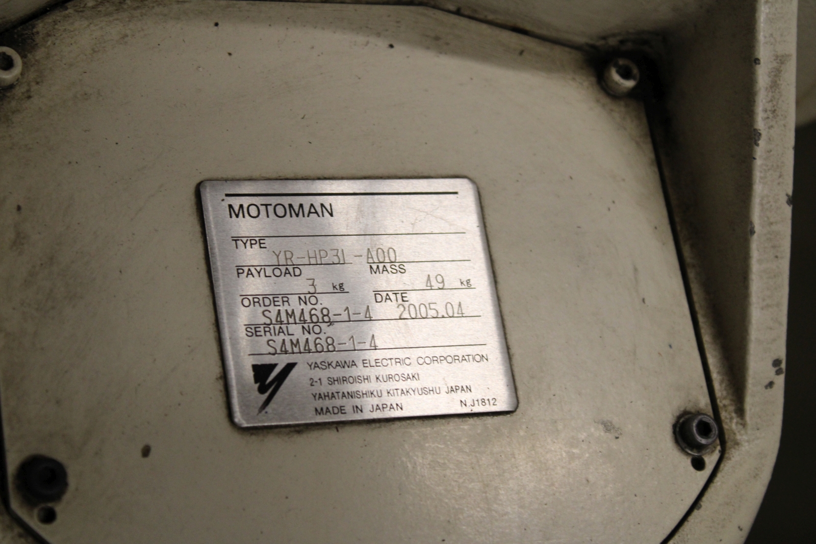 Motoman robot (3db) 7