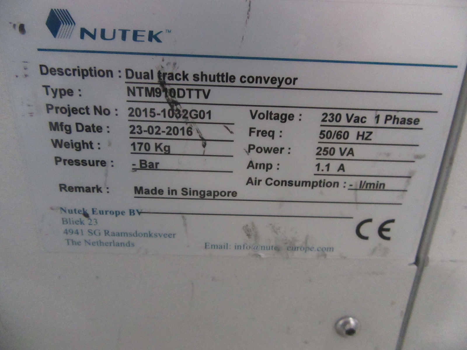 Konvejor - Nutek, NTM910DTTV 2