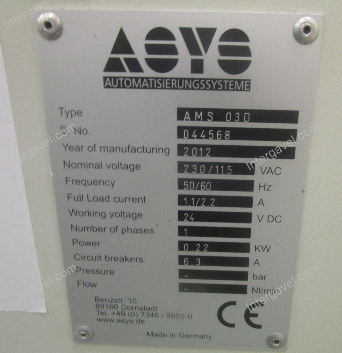 Konvejor - tár - Asys, AMS03D 2
