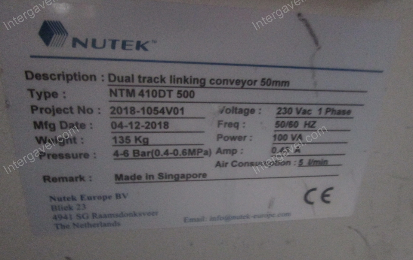 Konvejor - Nutek, NTM410DT500 2