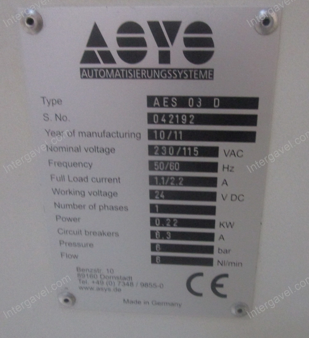 Konvejor - tár - Asys, AES03D 2