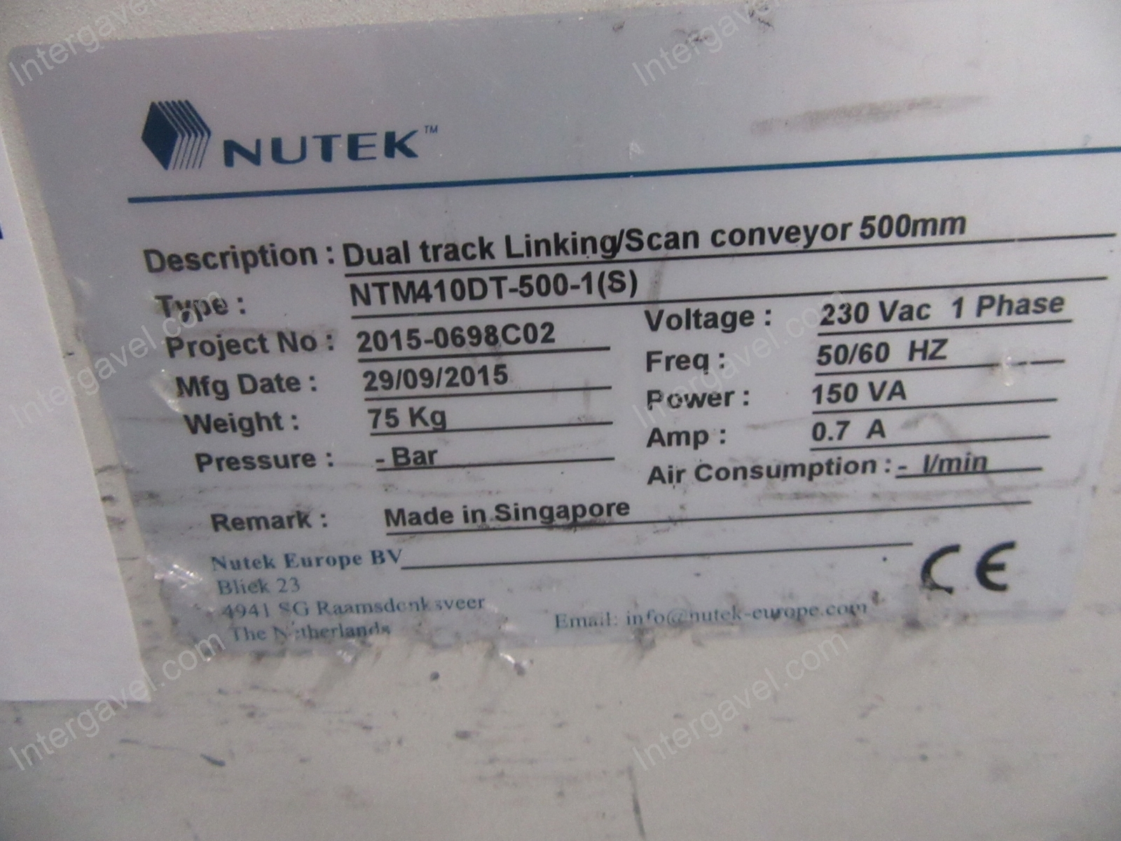 Konvejor - Nutek, NTM410DT-500-1(S) 2