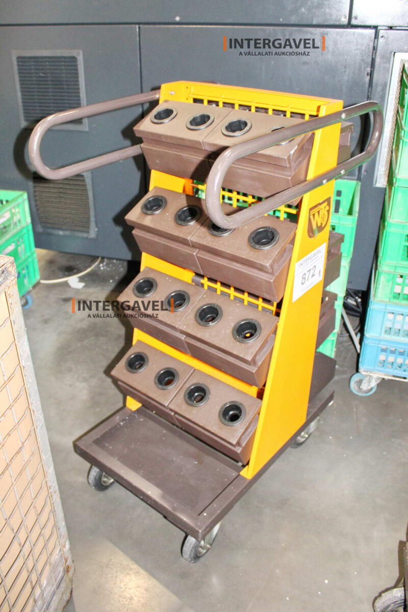 Szerszámtároló kocsi tároló betétekkel