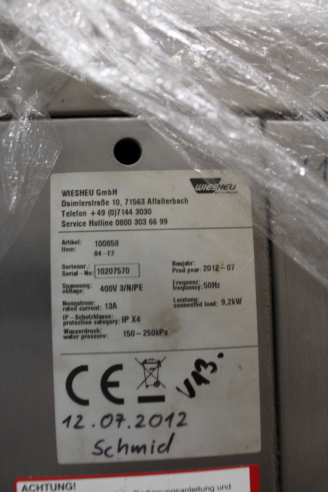 Wiesheu kemence torony 3