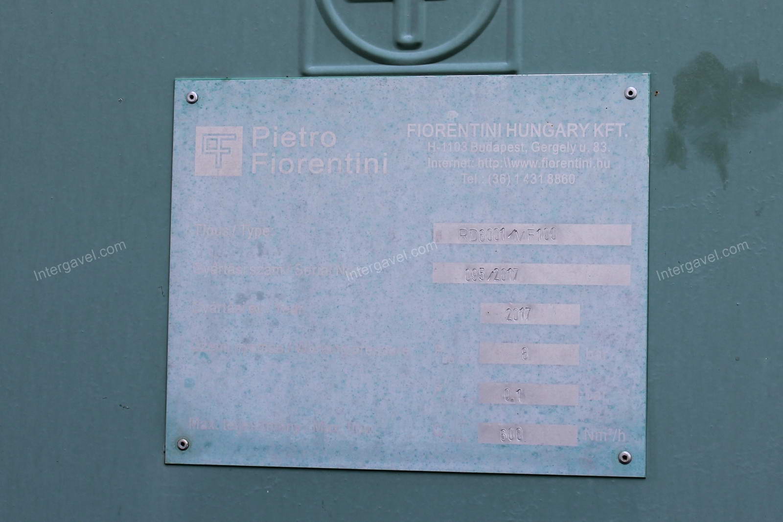 Gázátadó szekrény - bontott 2